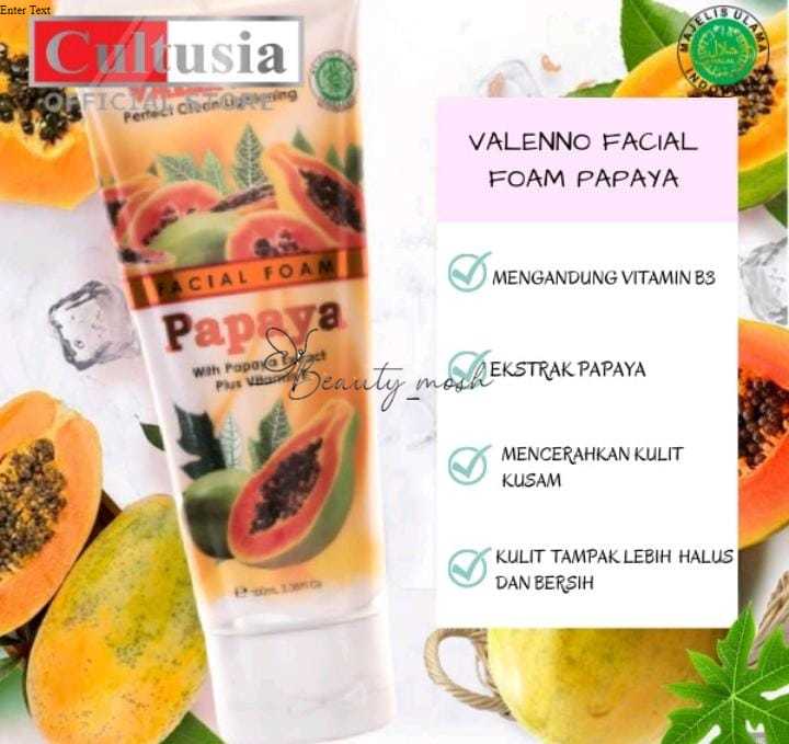 Valenno Papaya Facial Foam & Exfoliating Gel 100ml