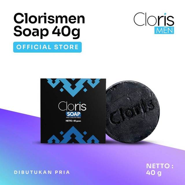 Sabun Wajah Khusus Pria Cloris Men Soap Anti Acne Dan Wajah Kusam Original BPOM