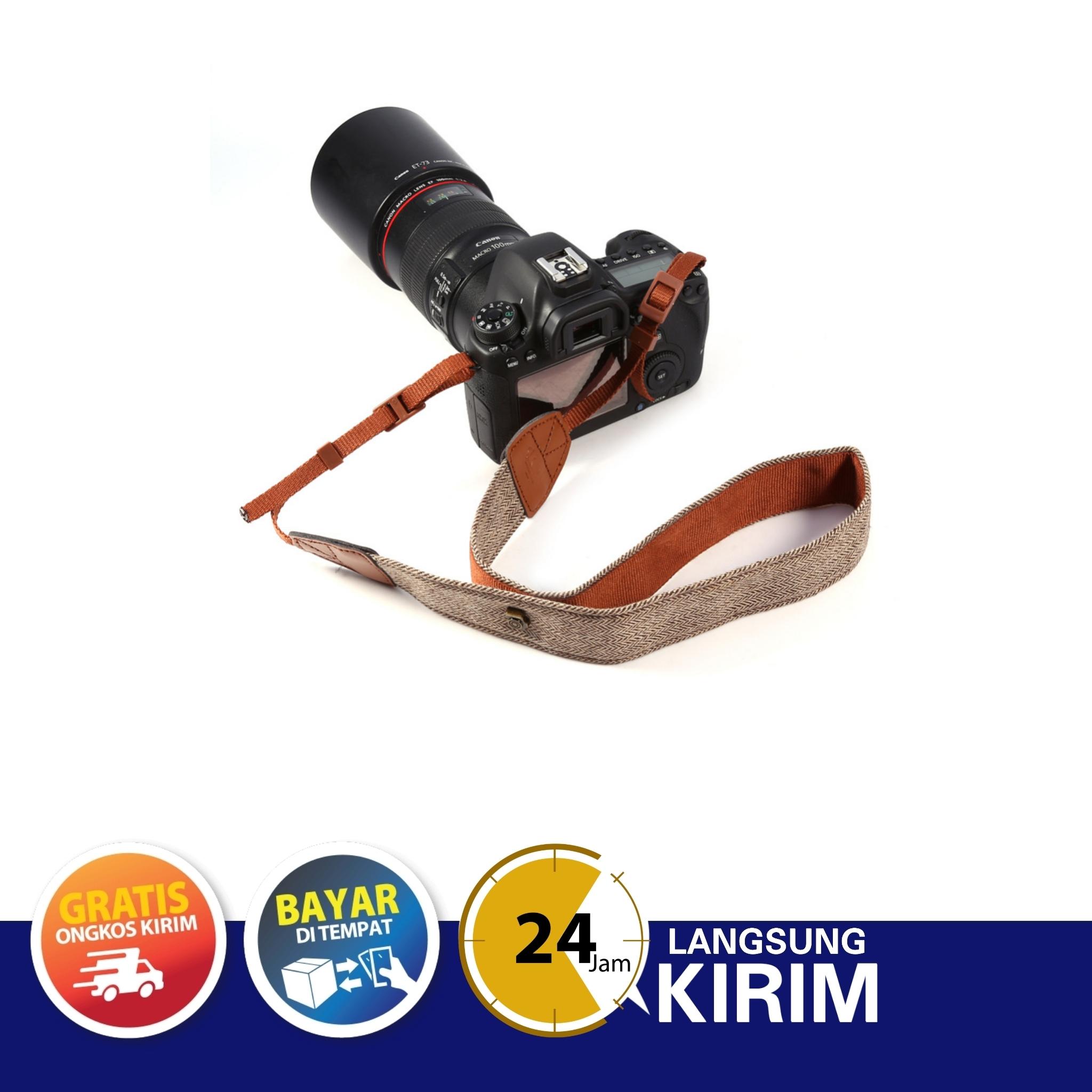 Uno Shop -   Tali Kamera Cotton Wash Neck Strap For Canon Nikon Sony Fujifilm Dll - Strap Kamera Nikon Canon Sony DSLR Fujifilm - Neck Strap Nikon Canon Sony DSLR Fujifilm