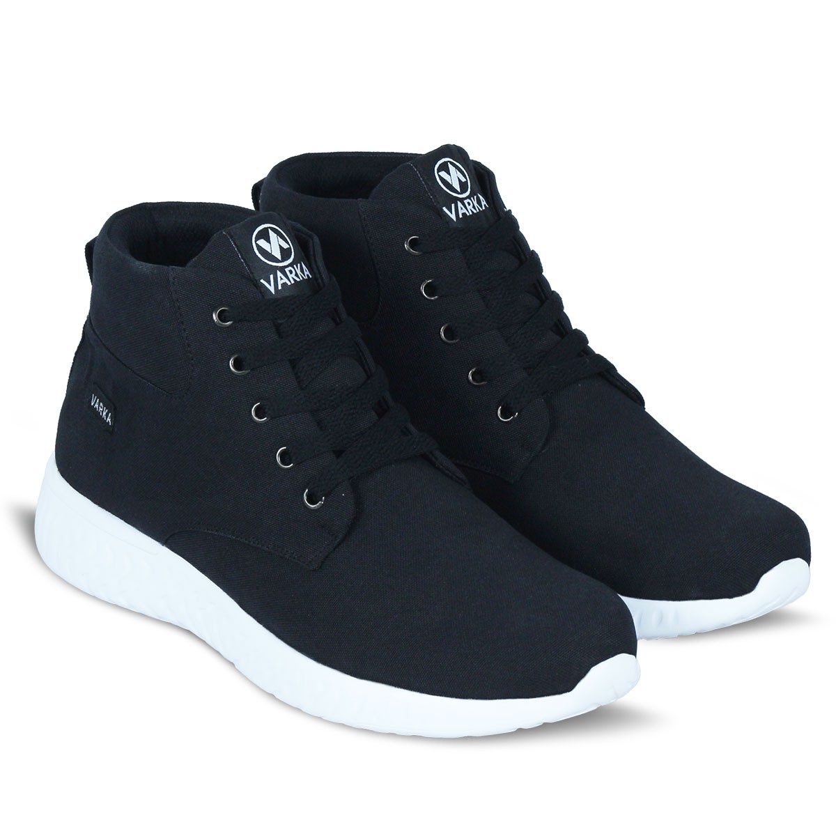 Sepatu Sneakers Pria V 561 Brand Varka Sepatu Casual untuk Kuliah Kerja Sekolah Warna Hitam