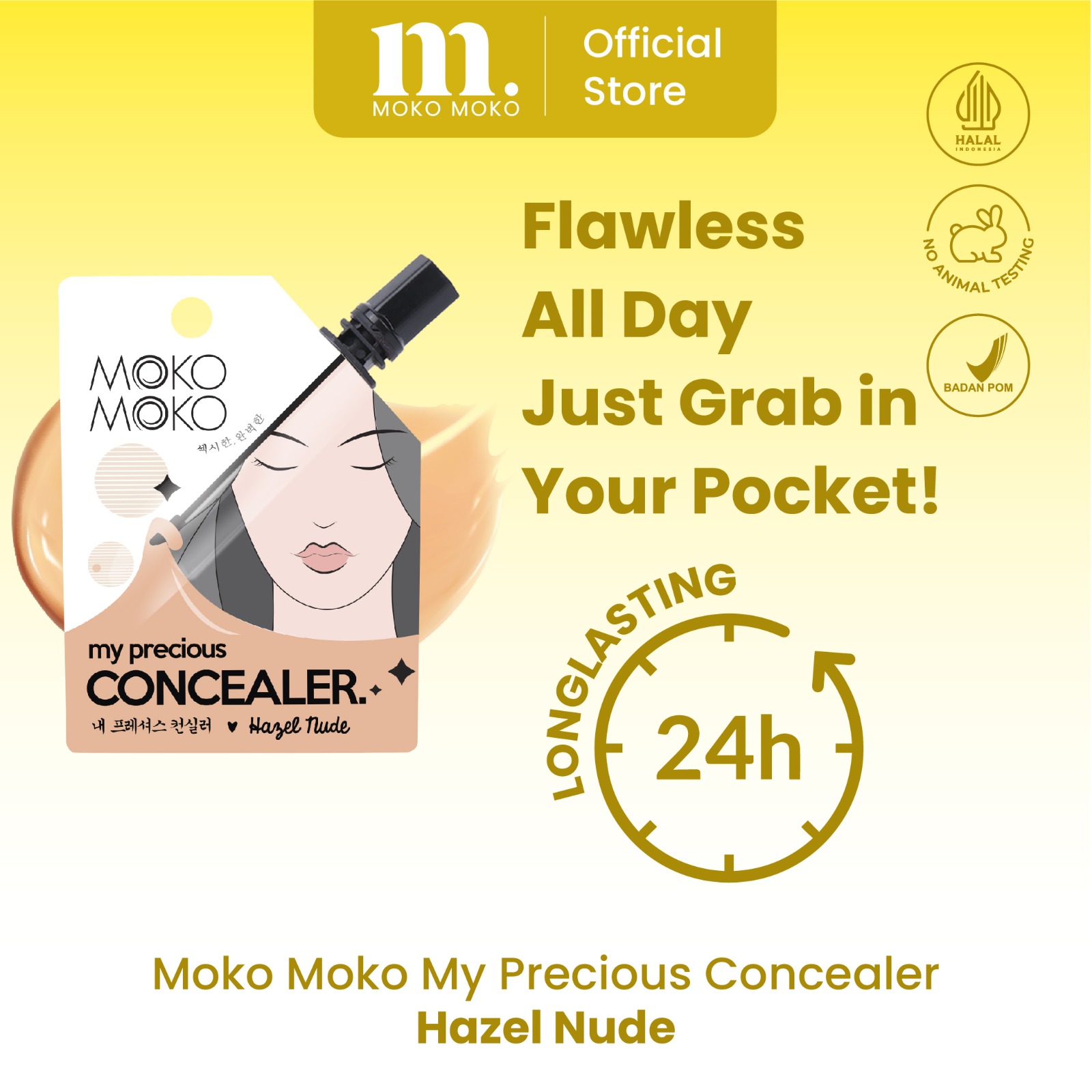Moko Moko My Precious Concealer Hazel Nude - Natural Concealer Makeup