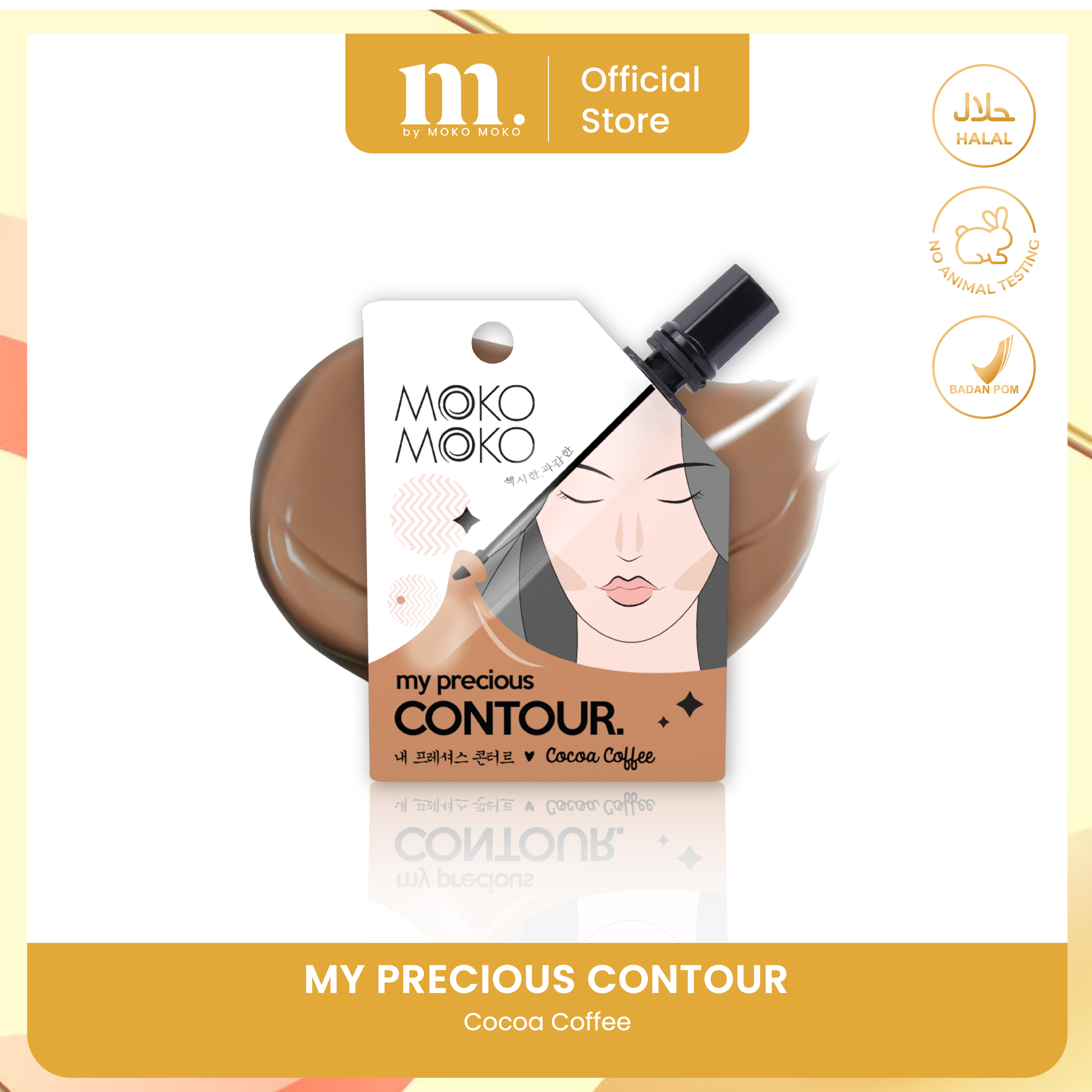 Moko Moko My Precious Contour Makeup Long-Lasting Effect - Cocoa Coffee