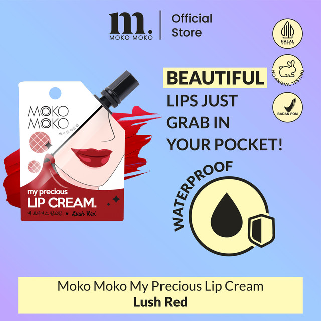 Moko Moko My Precious Lip Cream - Lush Red