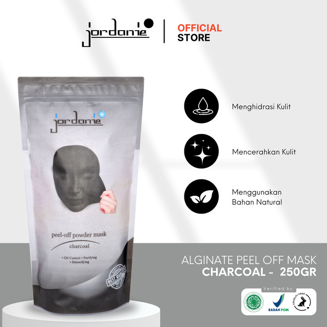Jordanie Peel Off Mask Powder 250 gr - Charcoal