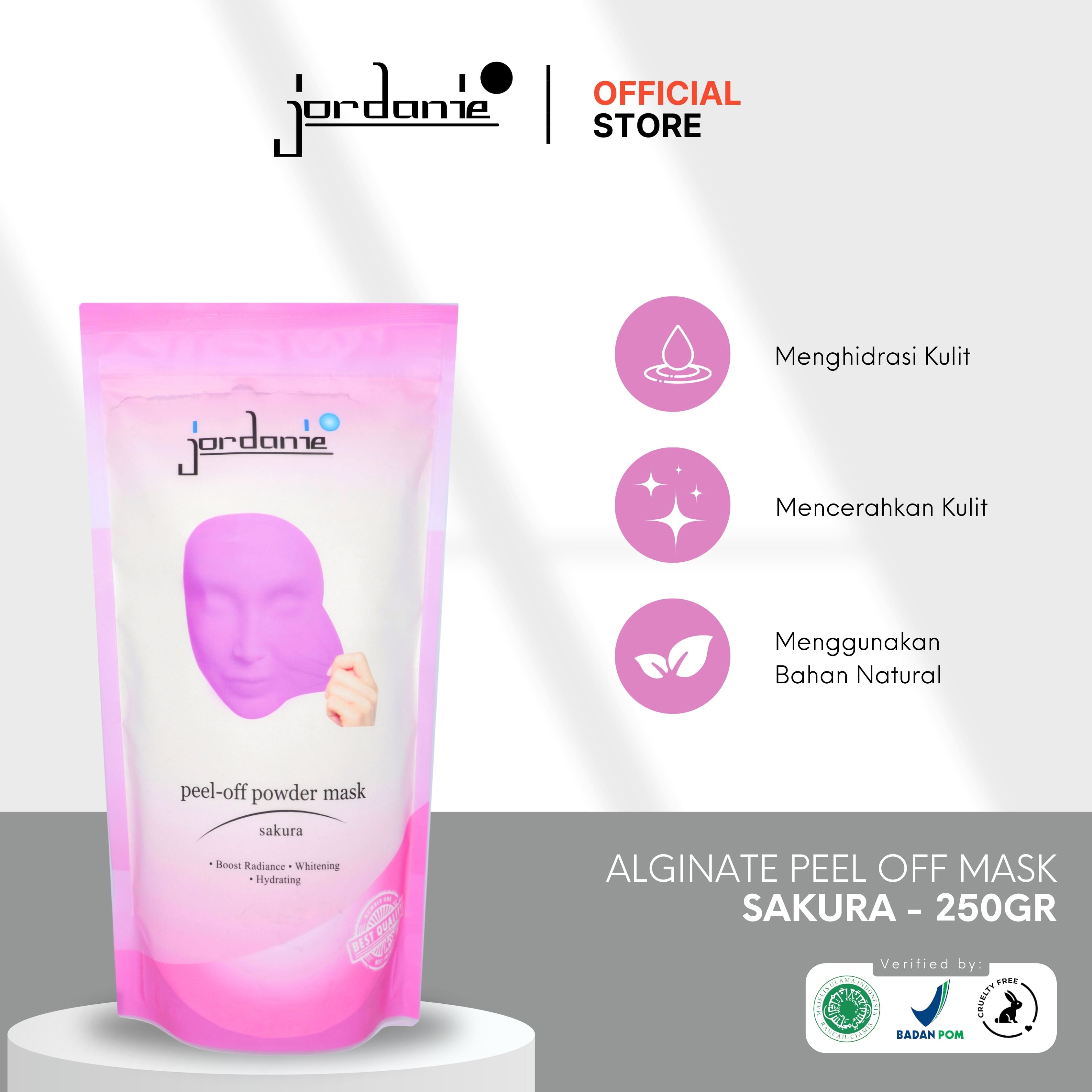 Jordanie Peel Off Mask Powder 250 gr - Sakura