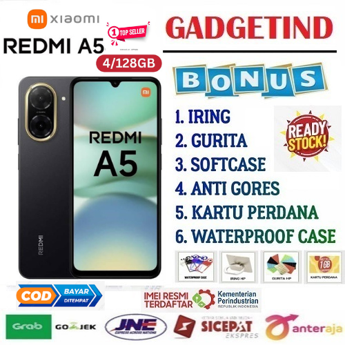 SALE Xiaomi Redmi A5 4/128GB Kamera 32MP 6.88" display 5200mAh Unisoc T7250 Garansi
