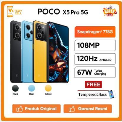Xiaomi POCO X5 Pro 5G (6GB/128GB) | (8GB/256GB) Snapdragon fulset bergaransi | Lazada Indonesia