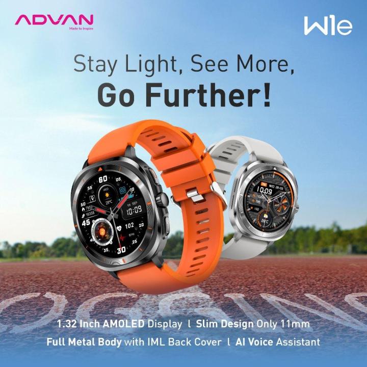ADVAN W1e SMARTWATCH AI VOICE ASSISTANT AMOLED 1.32 inch BLUETOOTH CALL WATERPROOF IP68 | Lazada Indonesia
