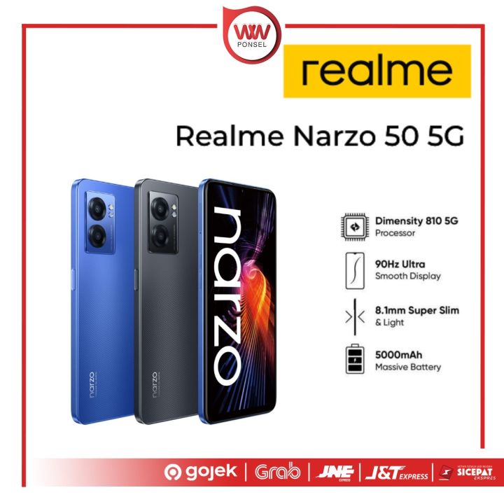 Hp Realme Narzo 50 5G Ram 6GB Internal 128GB Garansi Resmi