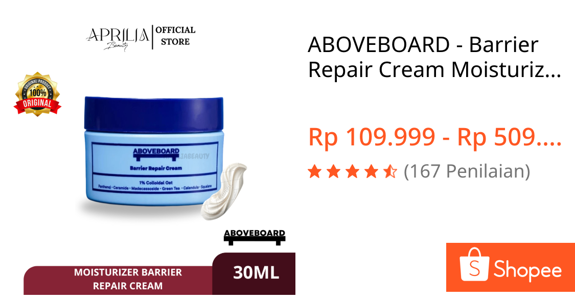 Jual ABOVEBOARD - Barrier Repair Cream Moisturizer | Pelembab Wajah | Shopee Indonesia