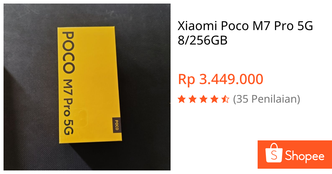 Jual Xiaomi Poco M7 Pro 5G 8/256GB | Shopee Indonesia