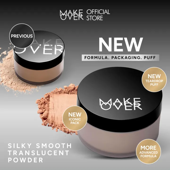 Make Over Silky Smooth Translucent Powder - Bedak Tabur - Loose Powder - Finishing Powder