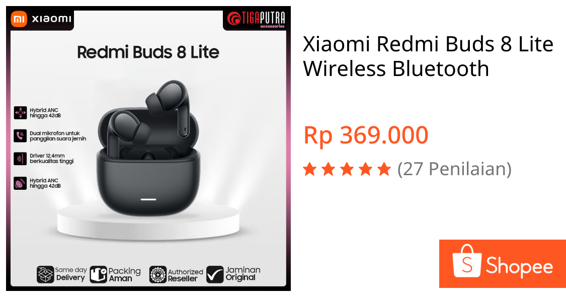 Jual Xiaomi Redmi Buds 8 Lite Wireless Bluetooth | Shopee Indonesia