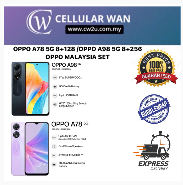 [ MYSET ] OPPO A79 5G 8GB RAM + 256GB ROM / OPPO A98 5G 8GB RAM + 256GB ROM