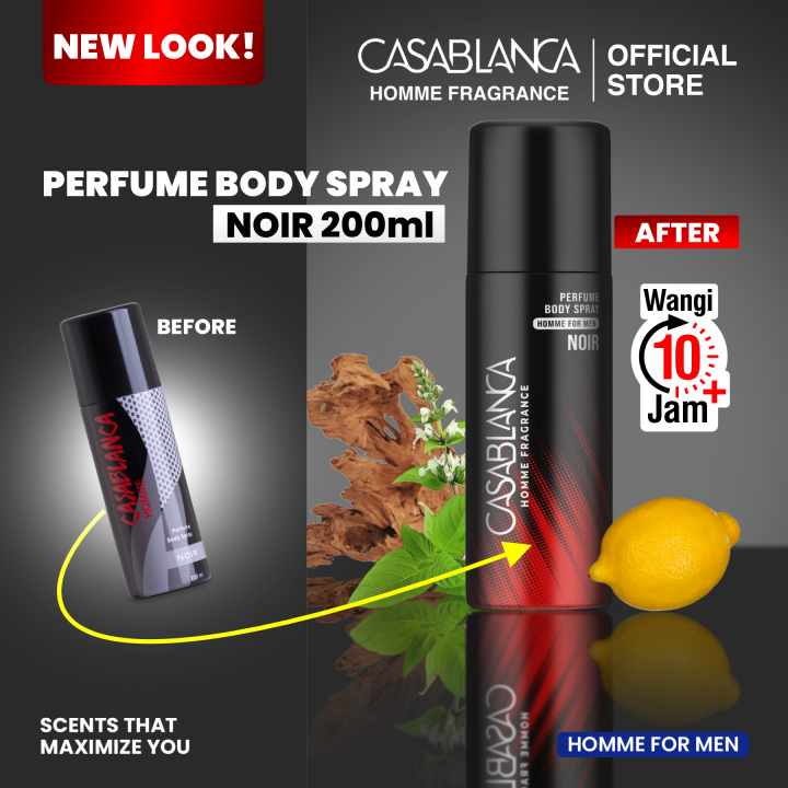 Casablanca Homme Body Spray Black (Noir) 200ml