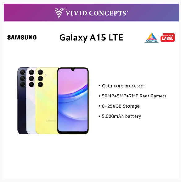 [New Arrival] Samsung Galaxy A15 (8+256GB)