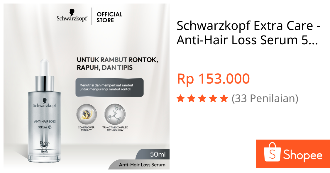Jual Schwarzkopf Extra Care - Anti-Hair Loss Serum 50ml (Serum Rambut Rontok, Rapuh, dan Tipis) | Shopee Indonesia