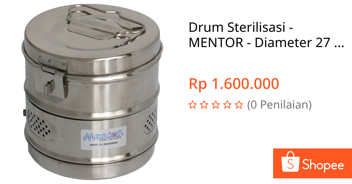 Jual Drum Sterilisasi - MENTOR - Diameter 27 cm | Shopee Indonesia