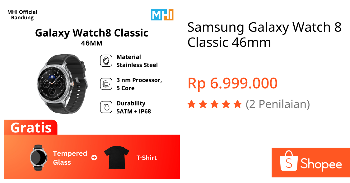 Jual Samsung Galaxy Watch 8 Classic 46mm | Shopee Indonesia