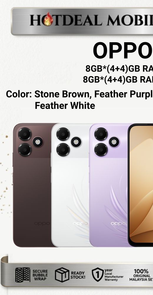 OPPO A6c [8GB*(4+4)GB RAM 64GB/128GB ROM] / A5i - Original OPPO Malaysia