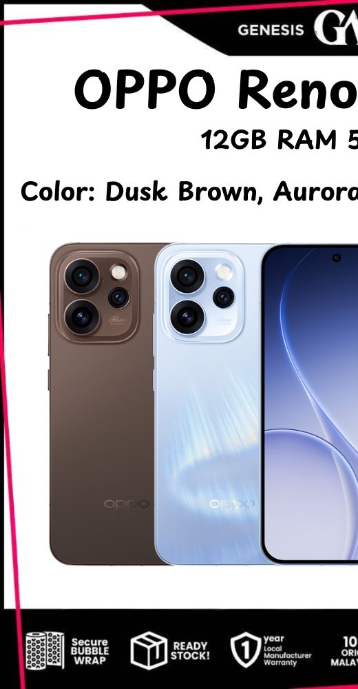 OPPO Reno 15 Pro (5G) [12GB RAM 512GB ROM] - Original OPPO Malaysia