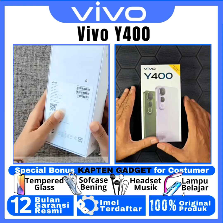 HP BARU VIVO Y400 8/256GB & 8/128GB Ram upto 16GB 100% 50mp SONY Camera GARANSI RESMI 100% ORIGINAL | Lazada Indonesia