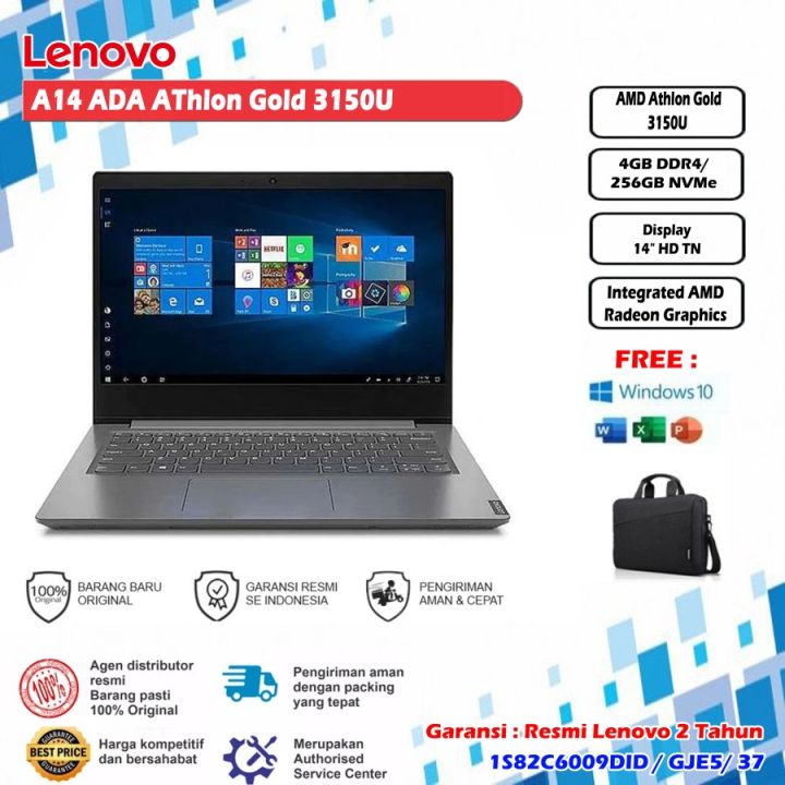 LAPTOP LENOVO V14-ADA 3150U4G DDR4256NVME14IRON GREYW1O+OH