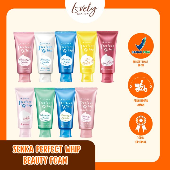 SENKA Perfect Whip 125ml-100ml-50ml I Face Wash I Sabun pembersih wajah