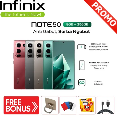Infinix Note 50 8/256GB - Layar AMOLED FHD+ | Lazada Indonesia