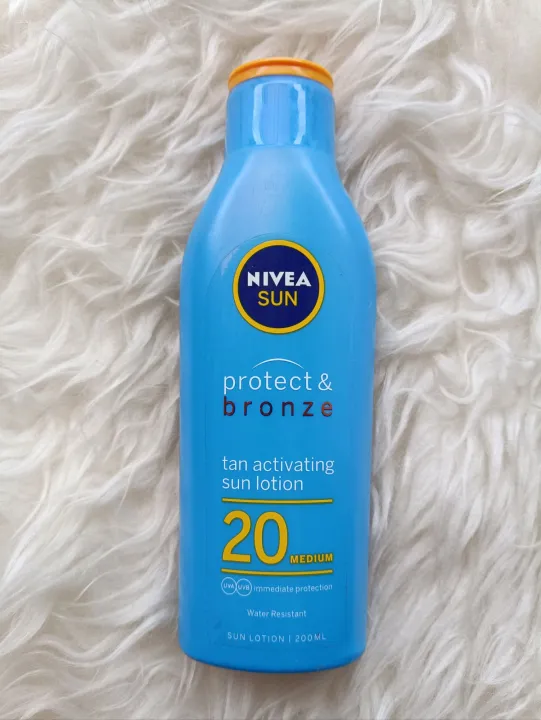 Nivea Sun Protect & Bronze Sun Lotion SPF20 Sunblock 200ml | Lazada Indonesia