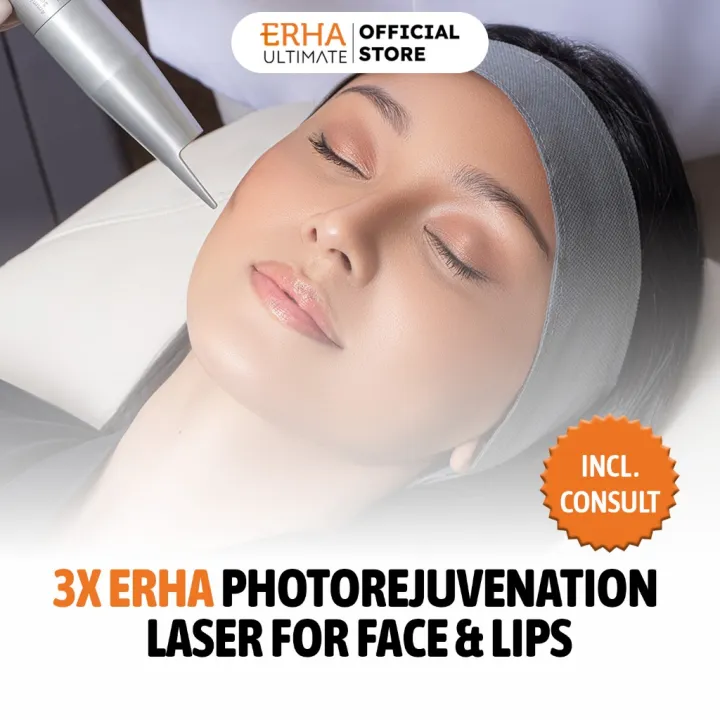 3x ERHA Photorejuvenation Laser for face & lips (Include Online Consultation) | Lazada Indonesia