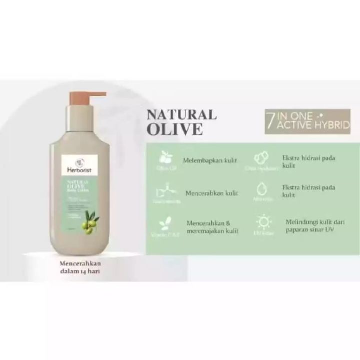 HERBORIST Body Lotion 200ml - Natural Olive | Lazada Indonesia