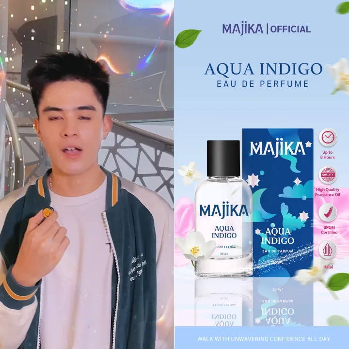 MAJIKA Aqua Indigo Eau de Parfum | 30 ML | Parfum Pria Tahan Lama | Lazada Indonesia