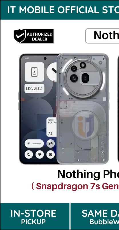 Nothing Phone (3a) Pro Smartphone 12GB + 256GB ROM Pro camera system Snapdragon 7s Gen 3