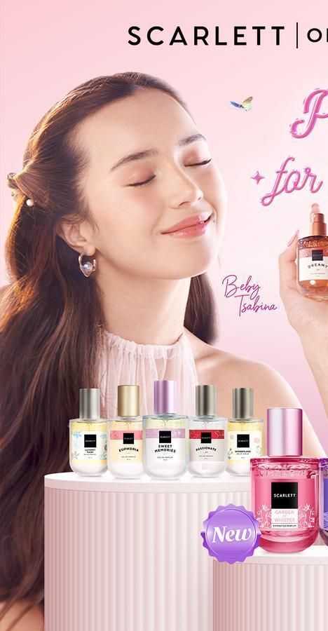 Minyak Wangi Scarlett Whitening Eau De Parfum 30ml Euphoria / Velvet Rouge / Golden Elixir