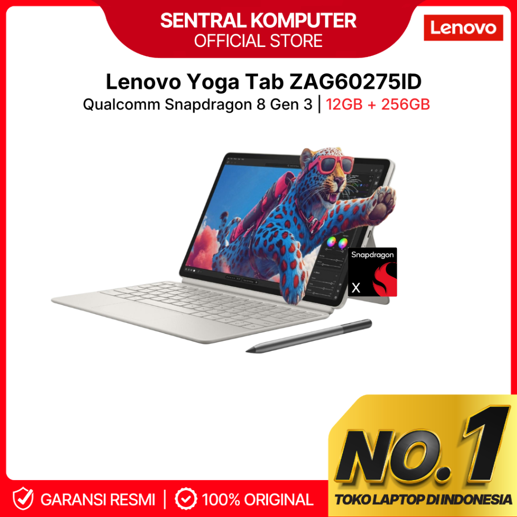 Jual Lenovo Yoga Tab Snapdragon 8 Gen 3 - 12GB 256GB - Layar 11.1 Inch 3.2K IPS 144Hz | Shopee Indonesia