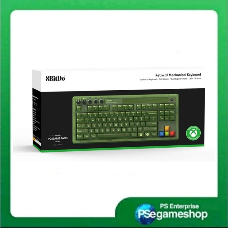 Jual 8BitDo Retro 87 Mechanical Keyboard with RGB Backligh - Xbox Edition (Officially Licensed) | Shopee Indonesia