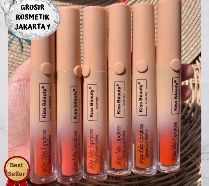 COD/Best Seller Kis Beauty Kiss Me Lip Gloss - La Mei La Lip Glaze - Lip Gloss La Mei La - Lameila Lip Glaze - Lameila Lipgloss - Lip Gloss Matte - Kiss Me Donat Lip Gloss - Lip Matte - Lip Cream Canti GROSIR KOSMETIK JAKARTA 1