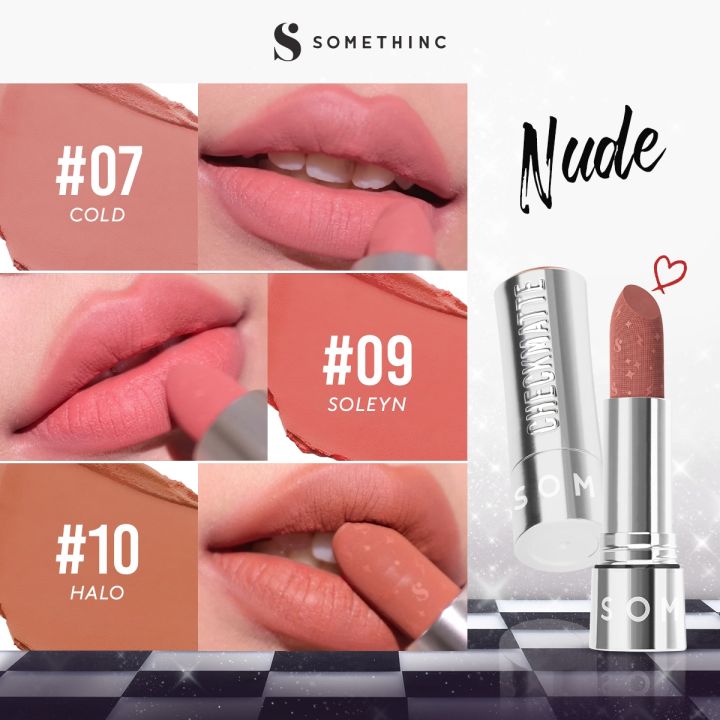 SOMETHINC [B1G1 FREE] Checkmatte Transferproof Lipstick - Lipstick Batang Transferproof Nyaman Dan Tahan Digunakan Hingga 16 Jam | Mampu Menyamarkan Garis Di Bibir Terasa Ringan Dan Tidak Lengket serta Smudgeproof