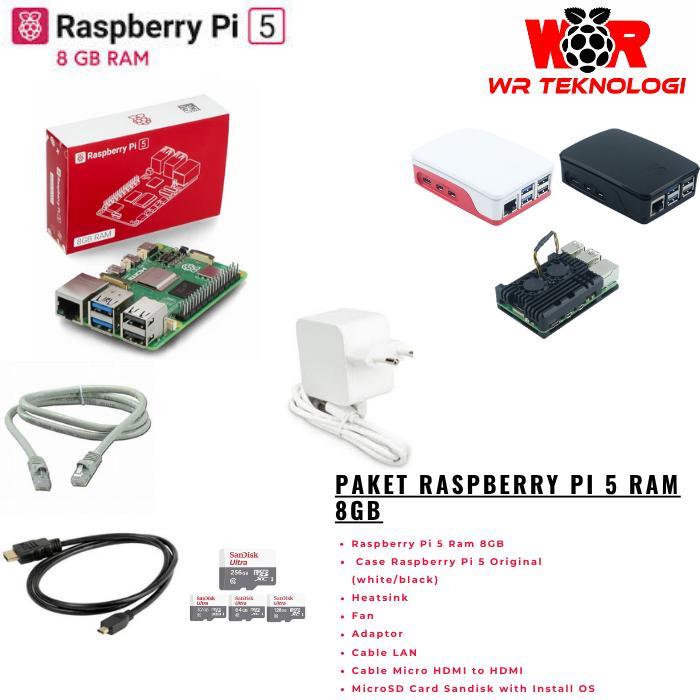 Jual Raspberry Pi 5 Ram 8GB Paket Lengkap Siap Pakai | Shopee Indonesia