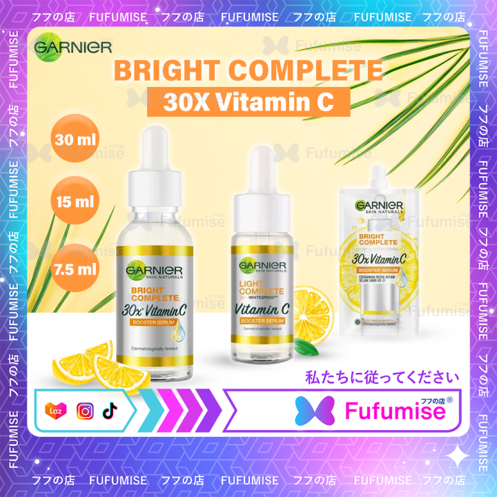 Garnier Bright Complete Vitamin C 30x Booster Serum 30mL | 7.5mL (BPOM)