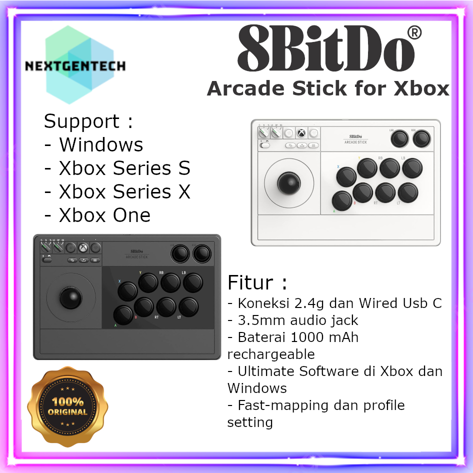 Jual 8Bitdo Xbox Arcade Stick Controller Xbox Series S Xbox Series X Xbox One Windows PC | Shopee Indonesia