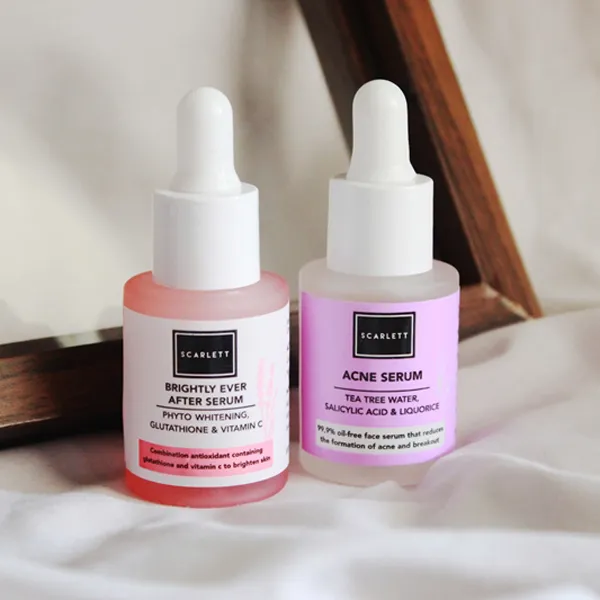 (Harga untuk 1 jenis barang) ACNE SERUM SCARLETT - SC ACNE/obat jerawat/SCARLETT WHITENING BRIGHTLY EVER AFTER SERUM/penghilang jerawat