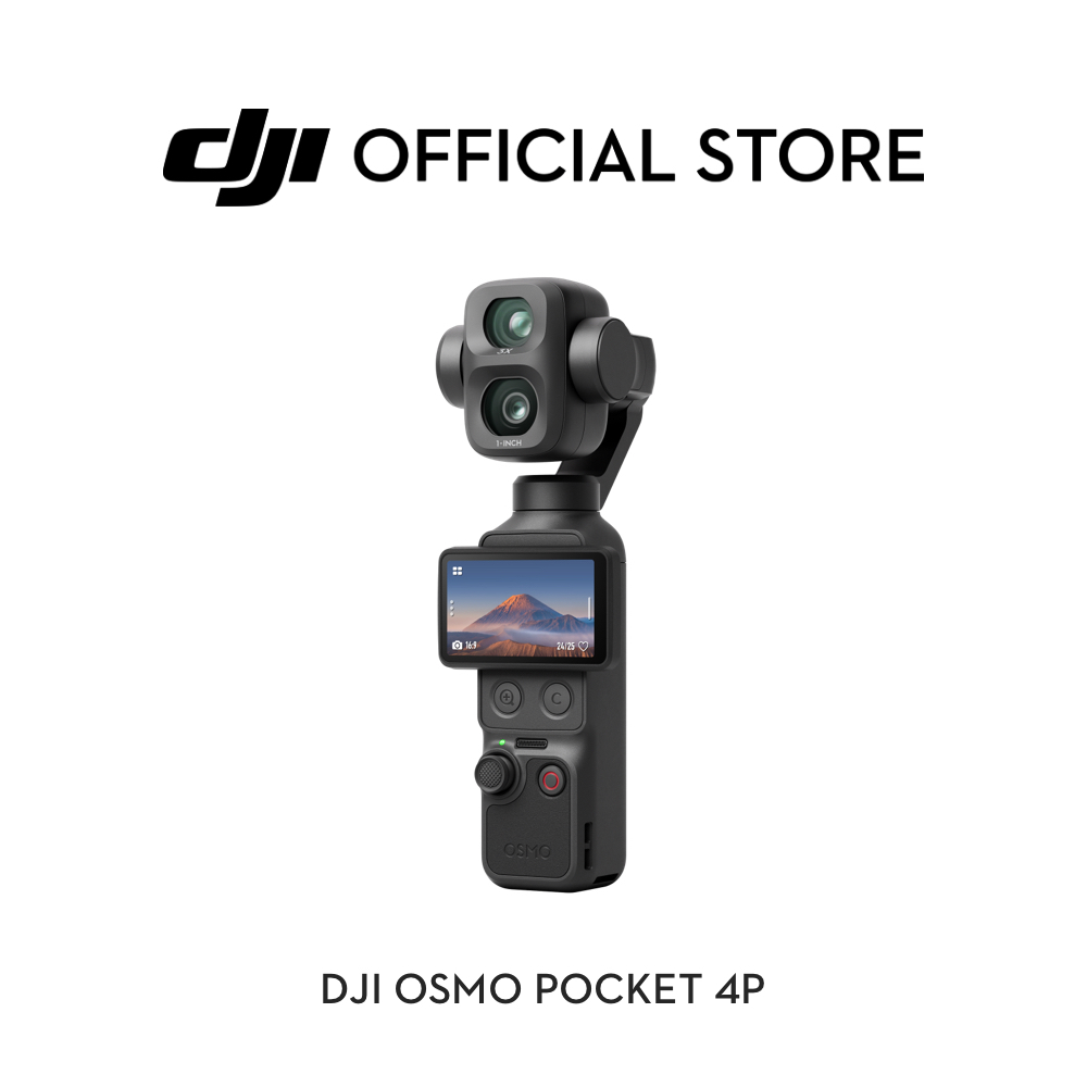 Jual DJI Osmo Pocket 4P - Pocket Camera | Dual Cameras, Cinematic Shots Near & Far | Enhanced 1-Inch CMOS | Up to 12× Zoom | Shopee Indonesia