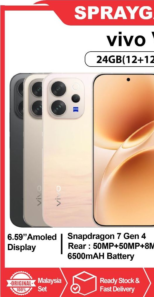 [NEW] vivo V70 5G (8+256/ 12+256/ 12+512GB) Co-engineered with ZEISS l Portrait SO PRO l Origin OS6