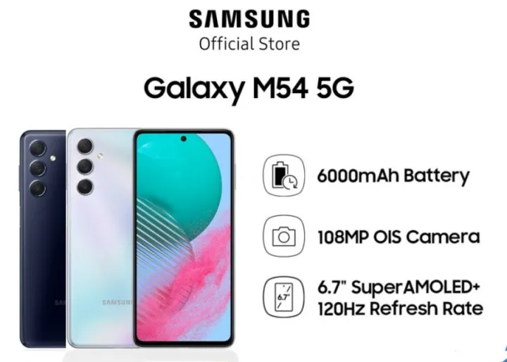 SAMSUNG M54 5G RAM 8/256 GB GARANSI RESMI 1 TAHUN ORIGINAL
