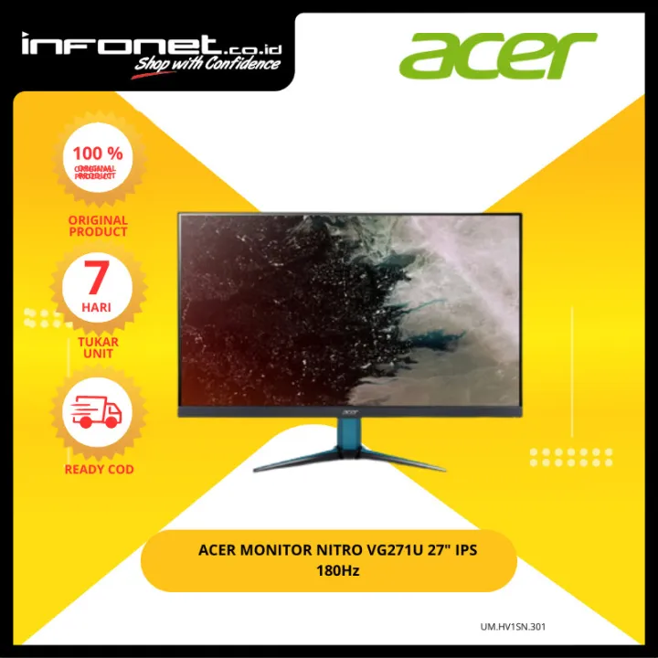 ACER MONITOR NITRO VG271U 27" IPS 180Hz | Lazada Indonesia