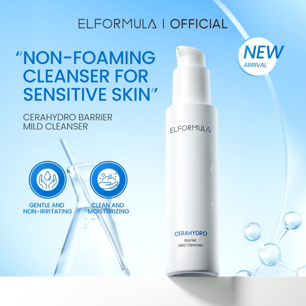 Jual ELFORMULA Cerahydro Mild Cleanser Facial Wash For Sensitive Skin - Sabun Pencuci Muka Non Foam Low pH Pembersih Muka Face Wash untuk Melembabkan Kulit Cocok Untuk Kulit Sensitif Lembut Hyaluronic Acid All Skin Cetak Face Wash Gentle Guard Skin | Shop