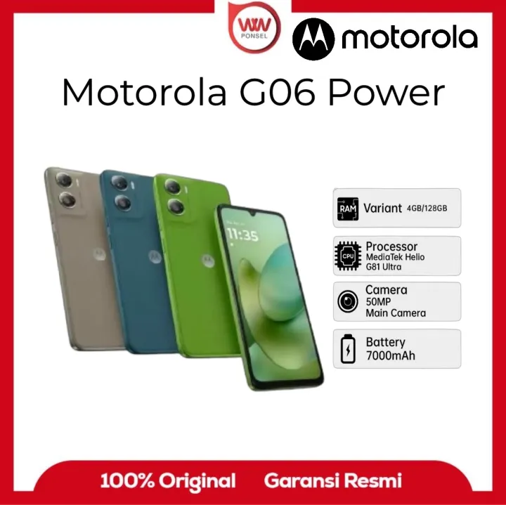 Hp Motorola G06 Power Ram 4GB Internal 128GB Garansi Resmi | Lazada Indonesia