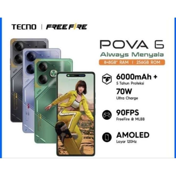 Tecno Pova 6 12GB/256GB | Lazada Indonesia